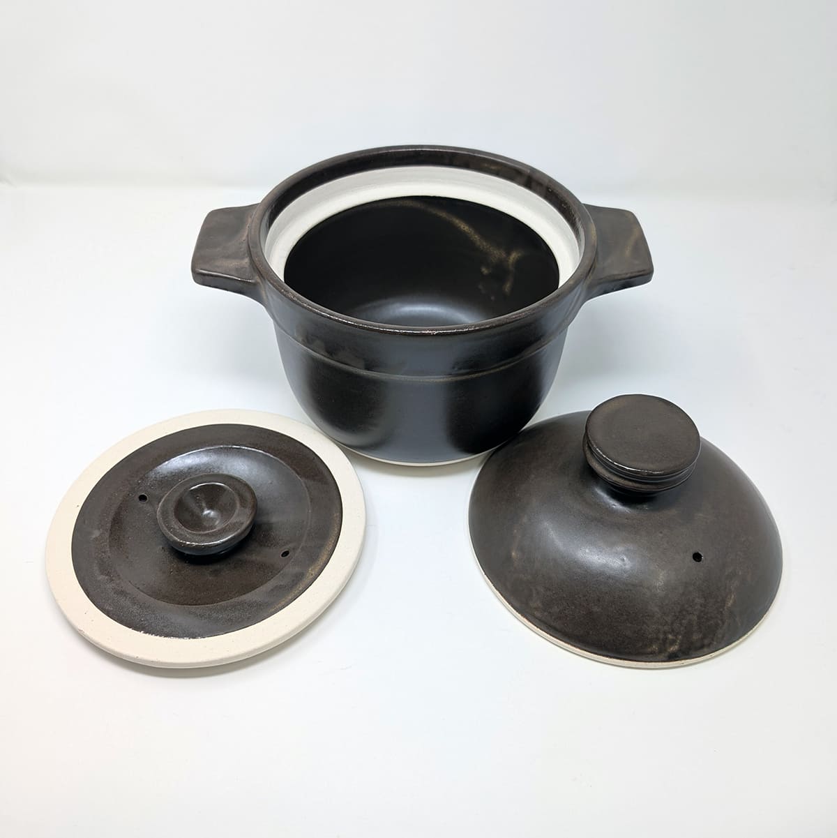 30%OFF:笠間焼-土鍋三合炊き/中蓋付(取手角NRDT)