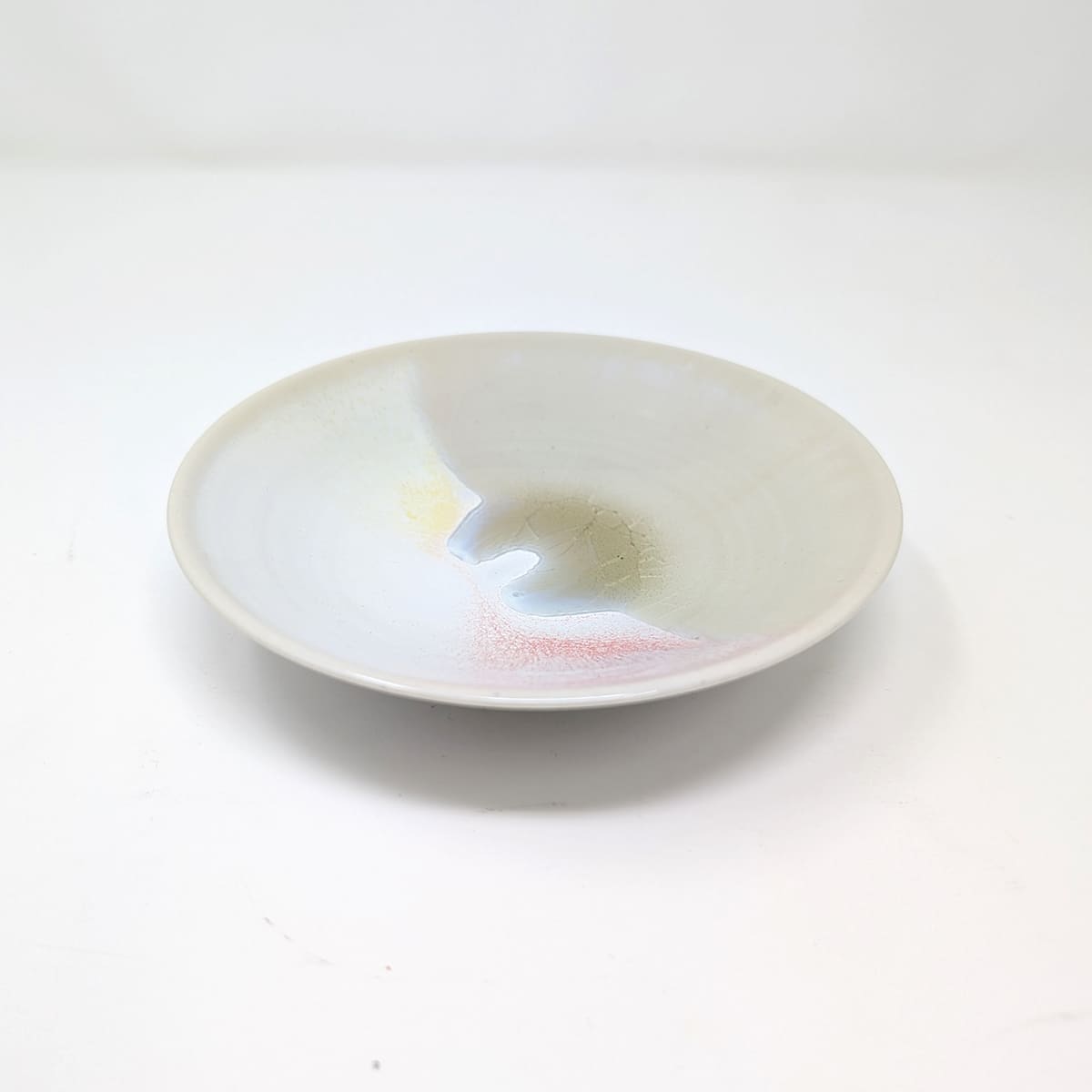 30%OFF:笠間焼-向山窯/流し釉皿(MOM)
