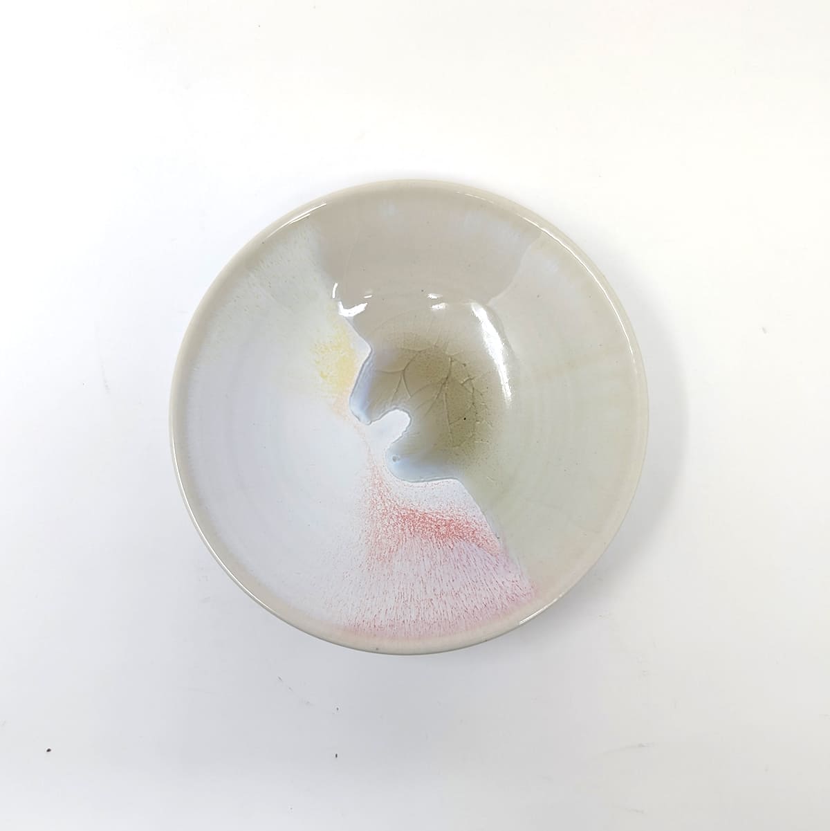 30%OFF:笠間焼-向山窯/流し釉皿(MOM)