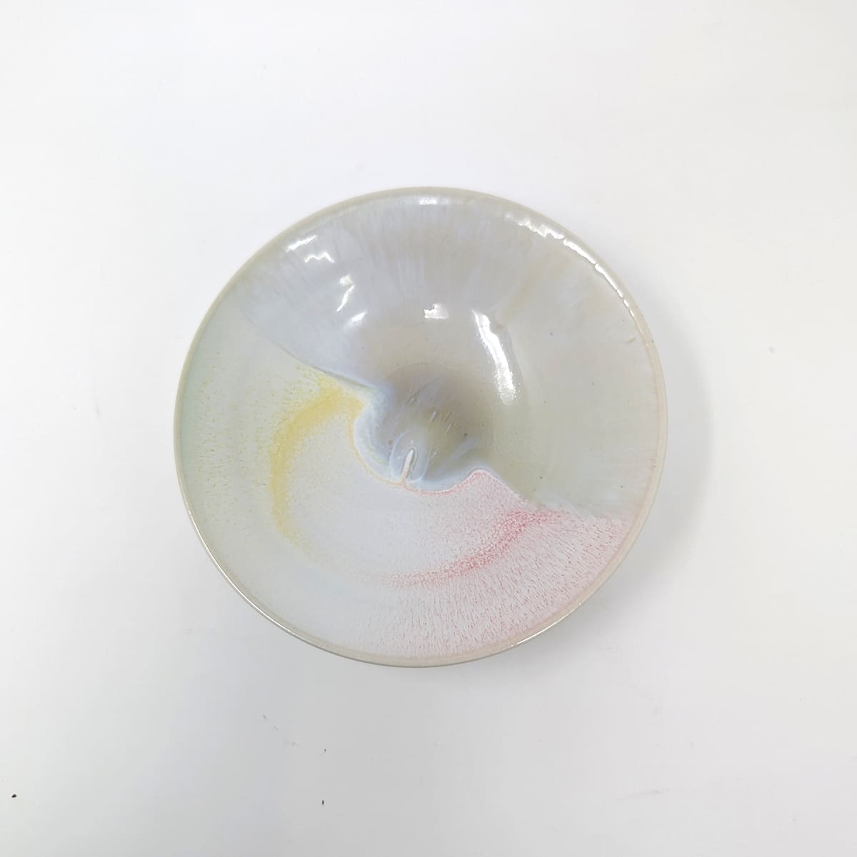 30%OFF:笠間焼-向山窯/流し釉皿(MOM)