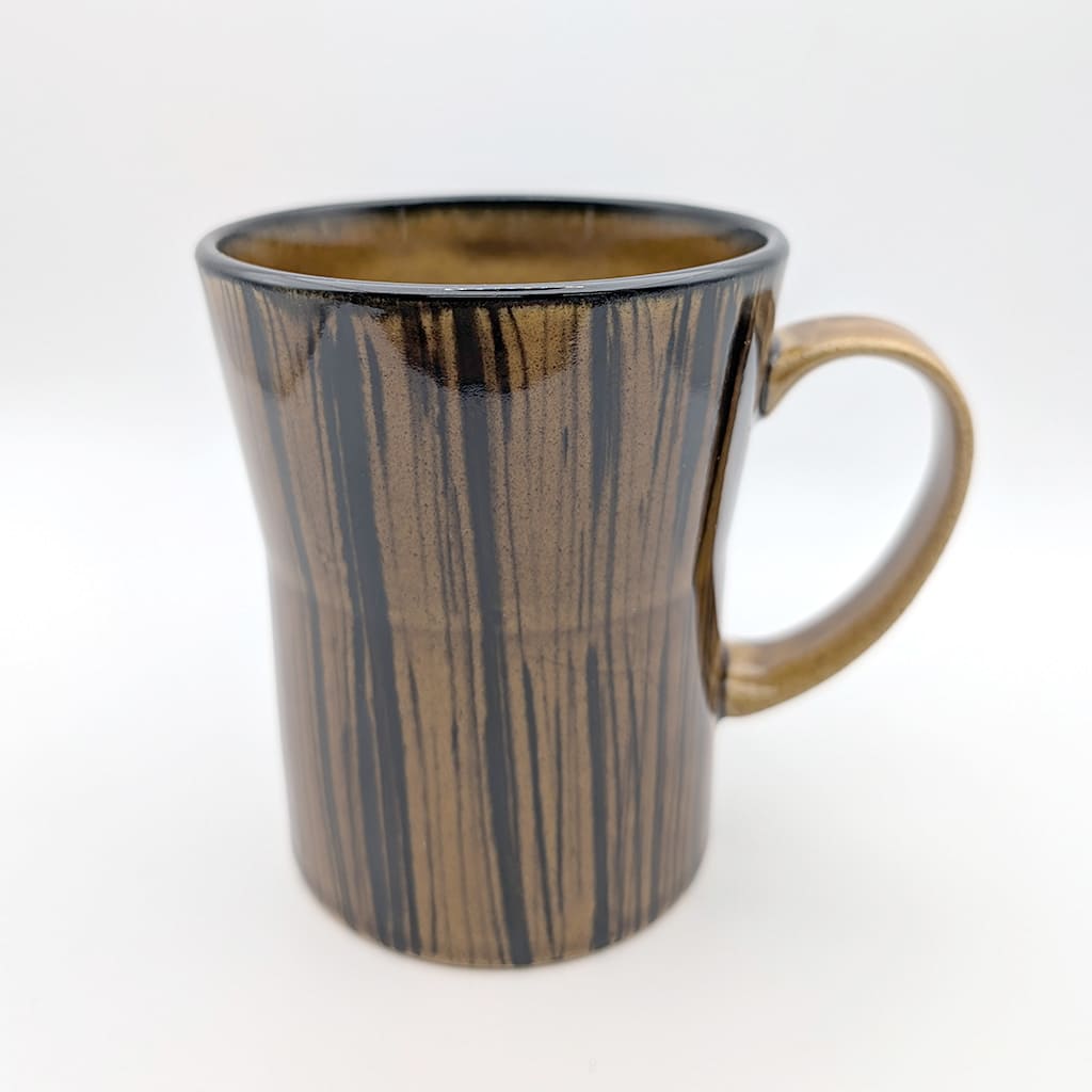 波佐見焼:FD筋紋飴釉Folk Designマグコーヒーカップ日本製(HDZA)