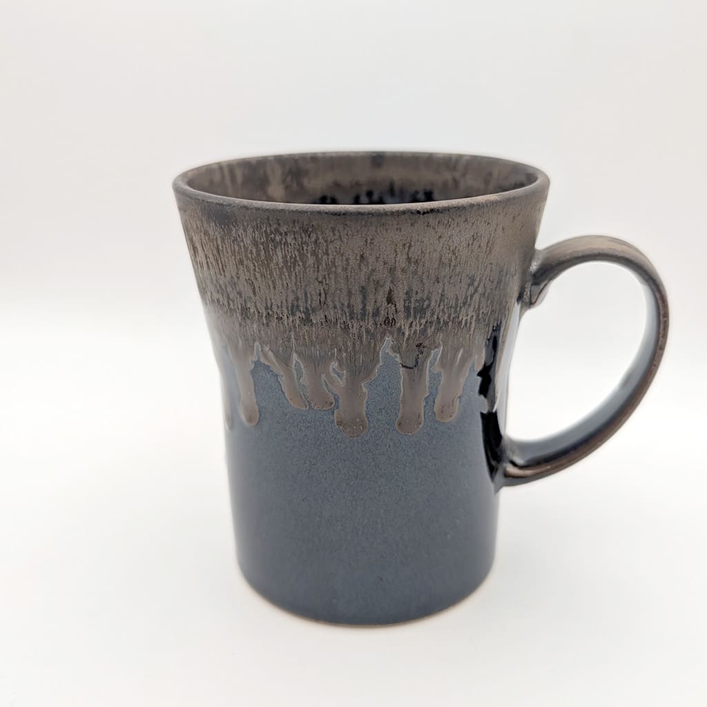 波佐見焼:FFD飴釉渕金泥Folk Designマグコーヒーカップ　日本製(HDZA)