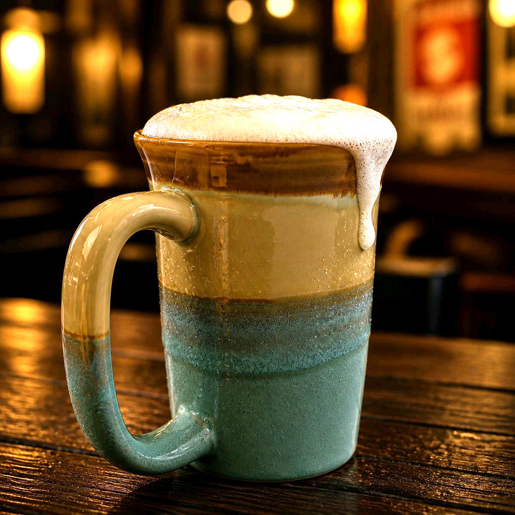 ビールマグカップ(ビーチ)美濃焼 日本製(HXTO)