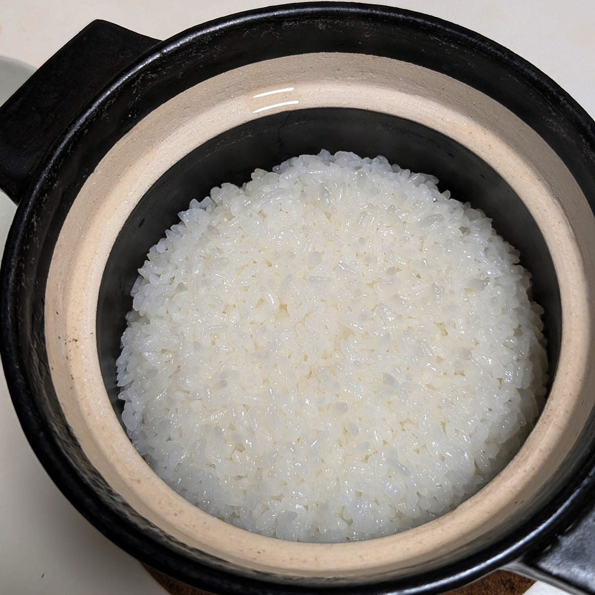 笠間焼-土鍋二合炊き/中蓋付(取平TW)