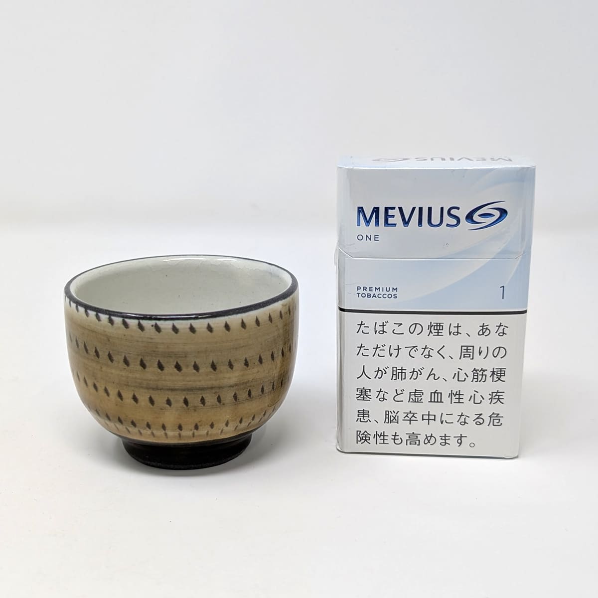 笠間焼-飛び鉋湯呑(19RZX)