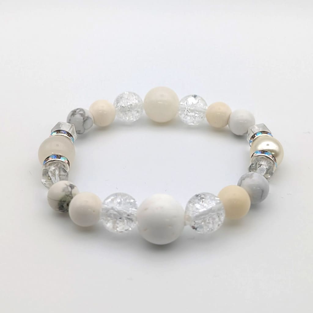 6月誕生石ムーンストーン 天然石 ブレスレット レディース アクセサリー(TW)【浄化用WhiteSageのお香プレゼント】